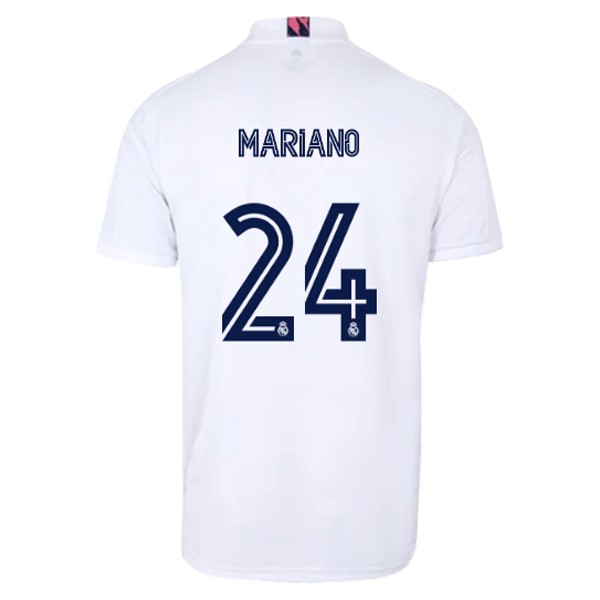 Trikot Real Madrid Heim NO.24 Mariano 2020-21 Weiß Fussballtrikots Günstig